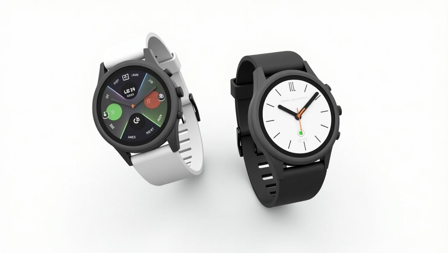 A sleek, modern smartwatch with a circular face, vibrant AMOLED display, and a titanium alloy finish, showcasing the rumored Google Pixel Watch 4 design on a white background.