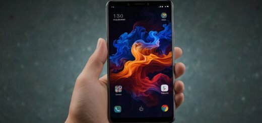 A sleek Honor Magic V5 foldable smartphone unfolded, showcasing its vibrant inner display
