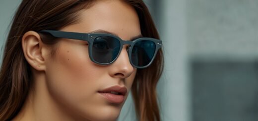 Meta Hypernova Smart Glasses in sleek Ray-Ban Wayfarer design, showcased at IFA 2025, featuring AI capabilities and a 12MP camera.