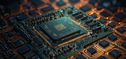 Cerebras Wafer Scale Engine (WSE) chip glowing on a futuristic circuit board, showcasing AI hardware innovation in 2025